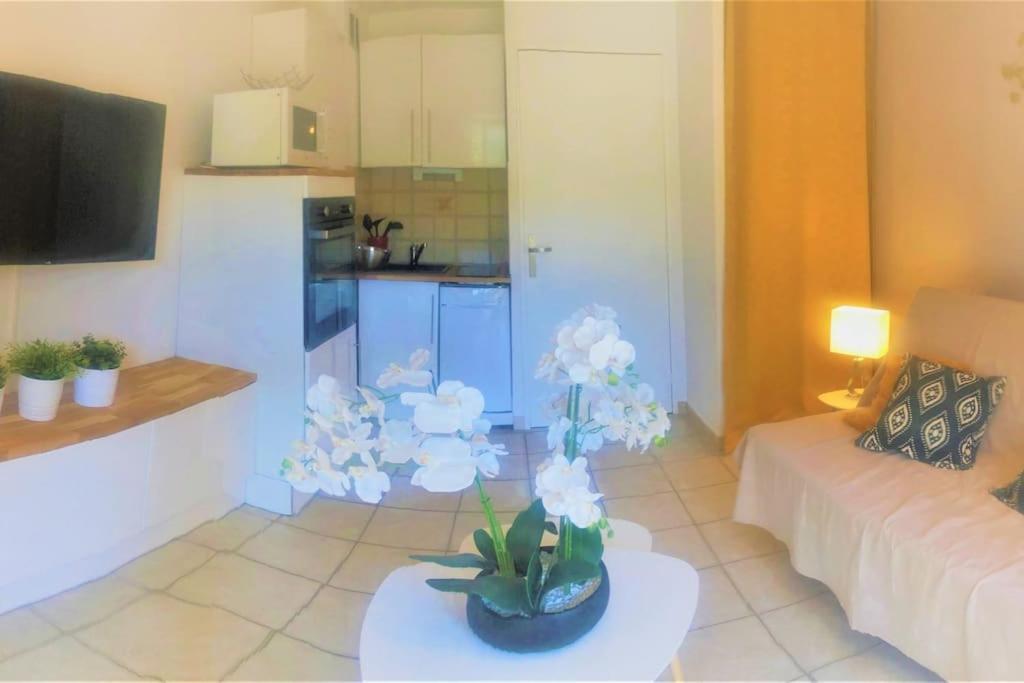 Studio Cabine Climatise 800 M De La Plage Et Des Commerces Bormes-les-Mimosas Εξωτερικό φωτογραφία